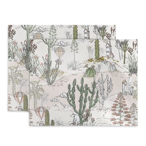 DESIGN d´annick whimsical cactus landscape airy Placemat