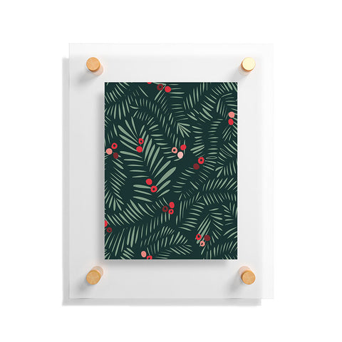 DESIGN d´annick winter christmas time green Floating Acrylic Print
