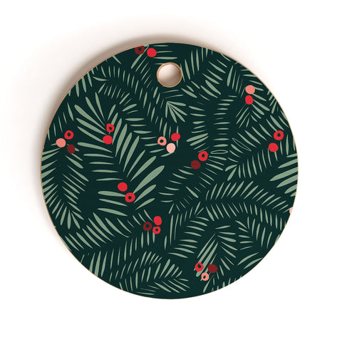 DESIGN d´annick winter christmas time green Cutting Board Round