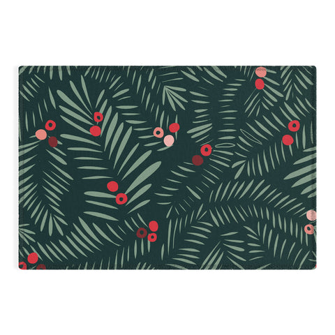 DESIGN d´annick winter christmas time green Outdoor Rug