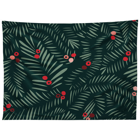 DESIGN d´annick winter christmas time green Tapestry