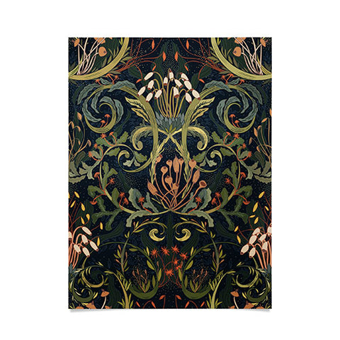 DESIGN d´annick Woodland moss dark Poster