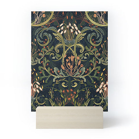 DESIGN d´annick Woodland moss dark Mini Art Print