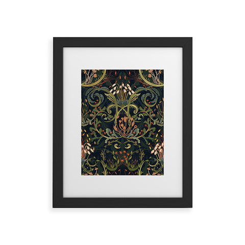 DESIGN d´annick Woodland moss dark Framed Art Print