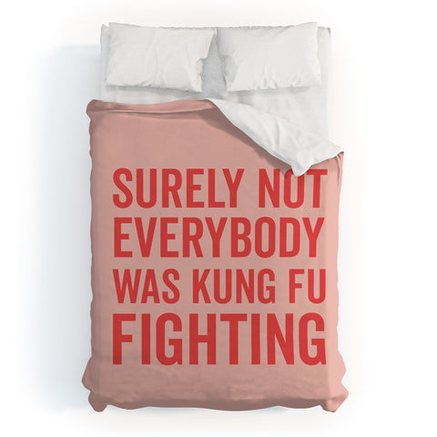 DirtyAngelFace Kung Fu Fighting Duvet Cover