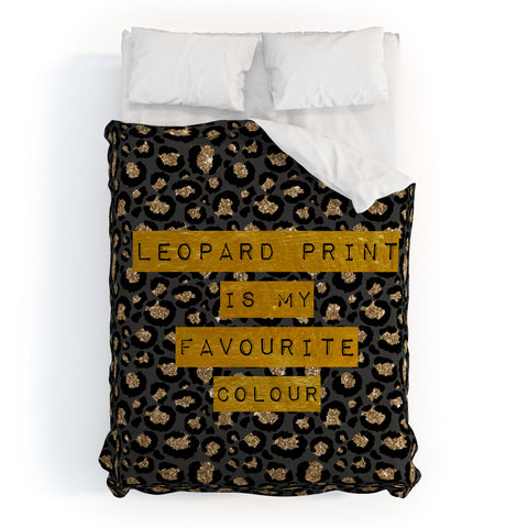 DirtyAngelFace Leopard Print Is My Favourite Duvet Cover