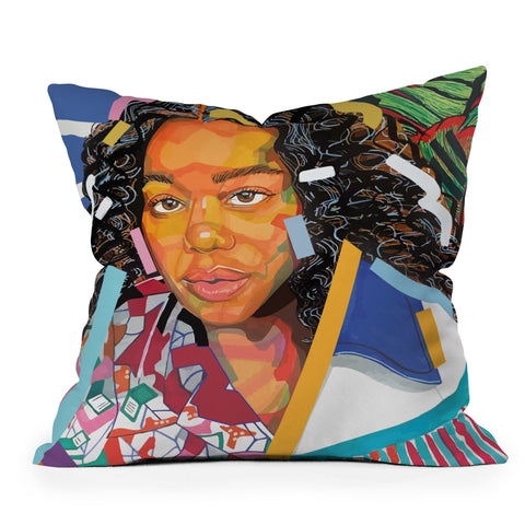 Domonique Brown The Diverse Woman Outdoor Throw Pillow