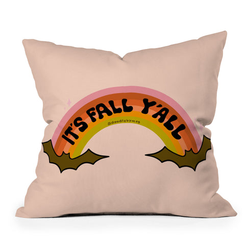 Doodle By Meg Its Fall Yall Outdoor Throw Pillow