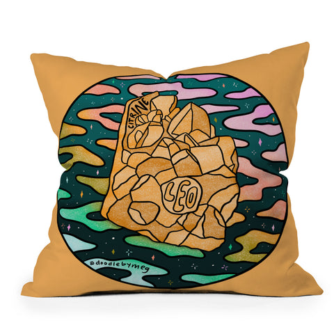 Doodle By Meg Leo Crystal Outdoor Throw Pillow