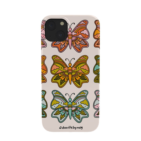 Doodle By Meg Rainbow Butterflies Phone Case
