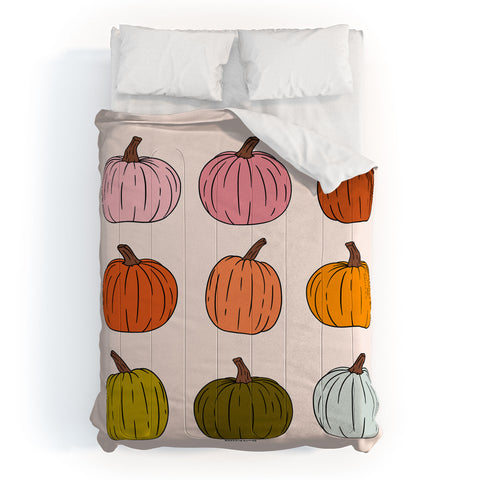 Doodle By Meg Rainbow Pumpkins Comforter