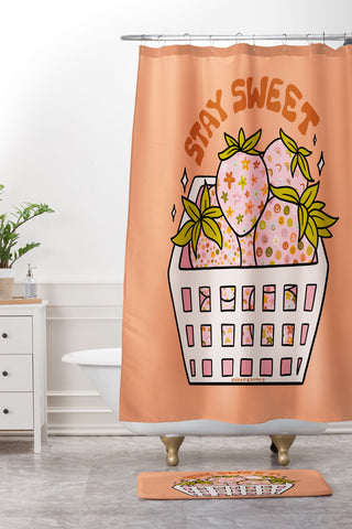 Doodle By Meg Stay Sweet Shower Curtain And Mat