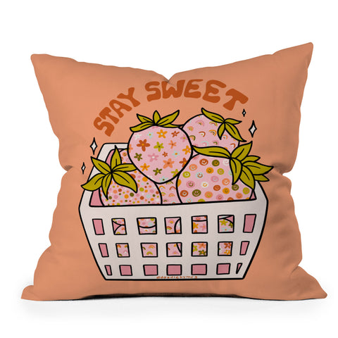 Doodle By Meg Stay Sweet Outdoor Throw Pillow
