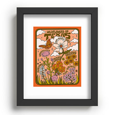 Doodle By Meg Texas Wildflowers Recessed Framing Rectangle