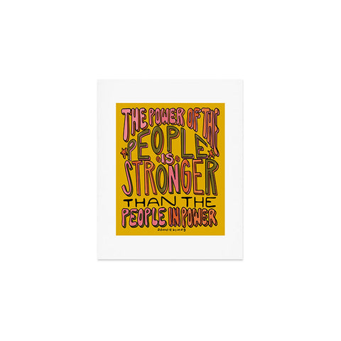 Doodle By Meg The Power of the People Art Print