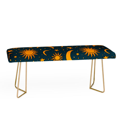 Doodle By Meg Vintage Sun and Star in Navy Bench