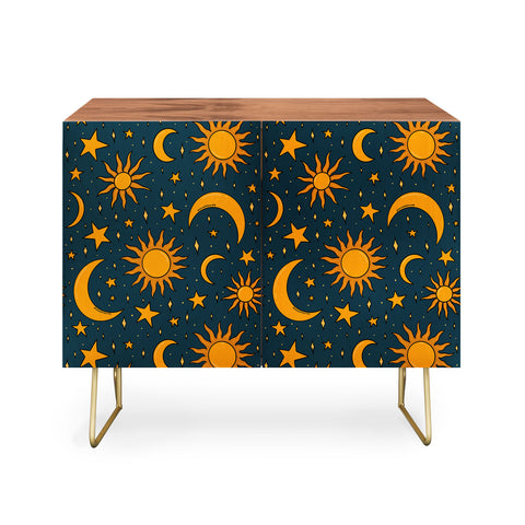Doodle By Meg Vintage Sun and Star in Navy Credenza