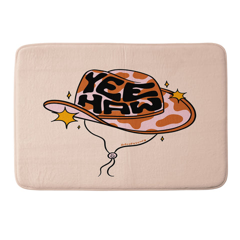 Doodle By Meg Yeehaw Cowboy Hat Memory Foam Bath Mat