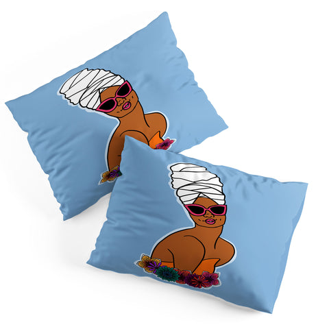 DorcasCreates Ayana in Blue Pillow Shams