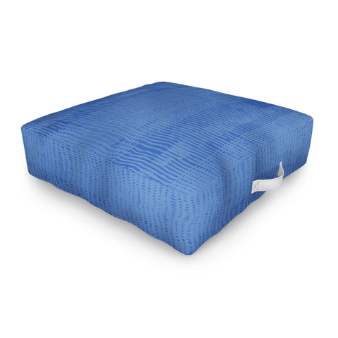 DorcasCreates Blue on Blue I Outdoor Floor Cushion