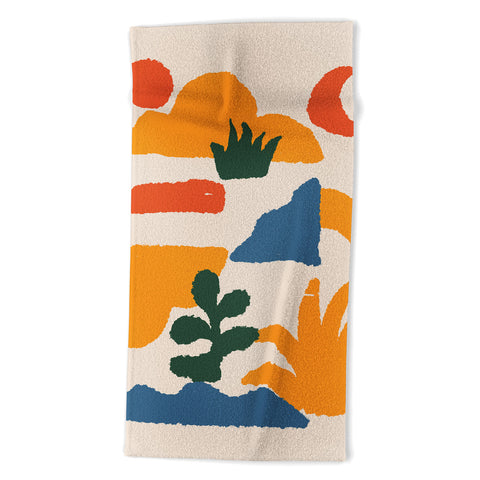 DorisciciArt boho forest Beach Towel
