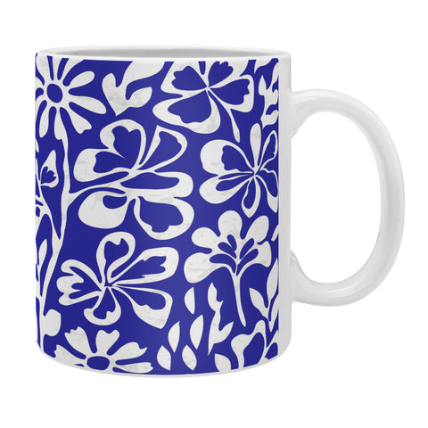DorisciciArt Indigo boho floral Coffee Mug
