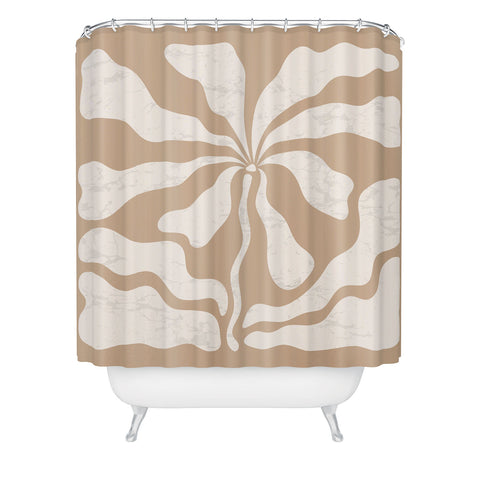 DorisciciArt Mid Century Modern Floral C Shower Curtain