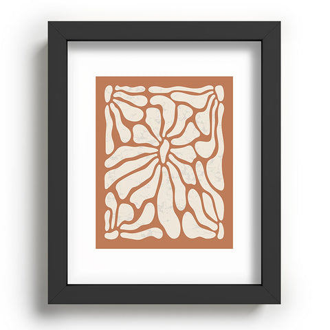 DorisciciArt Mid Century Modern Floral D Recessed Framing Rectangle