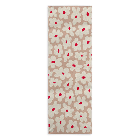 DorisciciArt Minimal floral C Yoga Towel