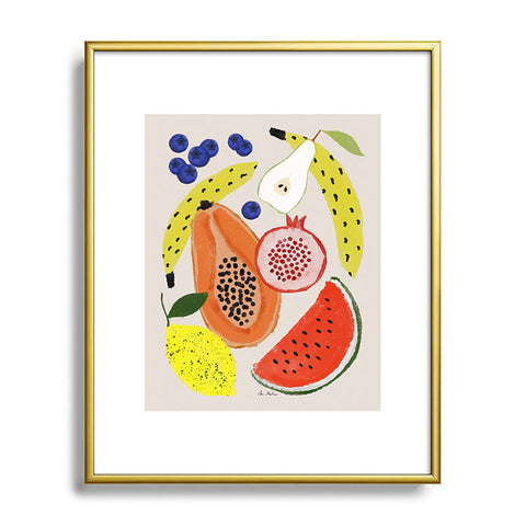El buen limon Acrylic Fruits Metal Framed Art Print