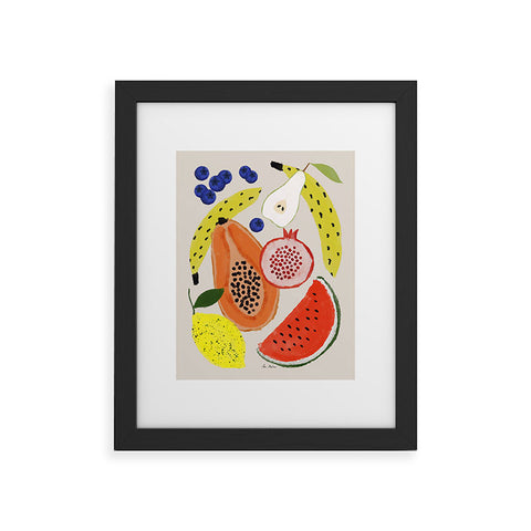 El buen limon Acrylic Fruits Framed Art Print