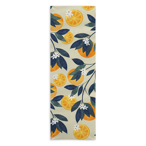 El buen limon Oranges branch and flowers Yoga Towel