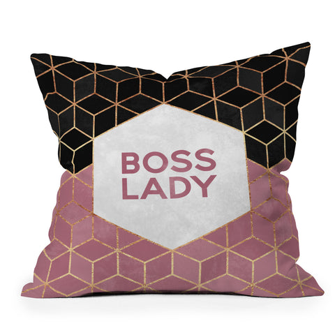 Elisabeth Fredriksson Boss Lady 1 Outdoor Throw Pillow
