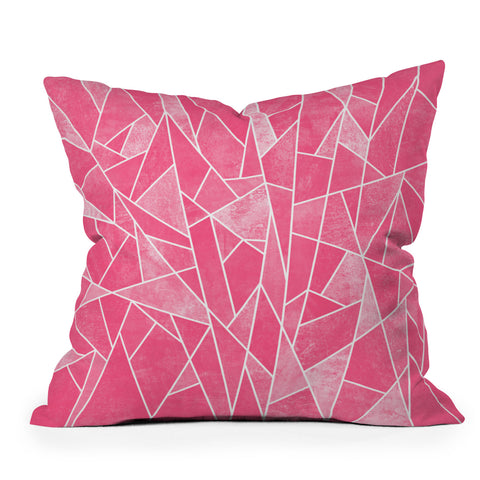 Elisabeth Fredriksson Shattered Rose Outdoor Throw Pillow