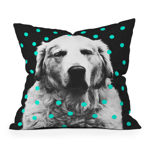 Elisabeth Fredriksson Sleepy Dog Outdoor Throw Pillow