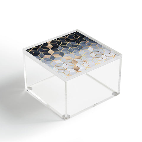 Elisabeth Fredriksson Soft Blue Gradient Cubes 2 Acrylic Box