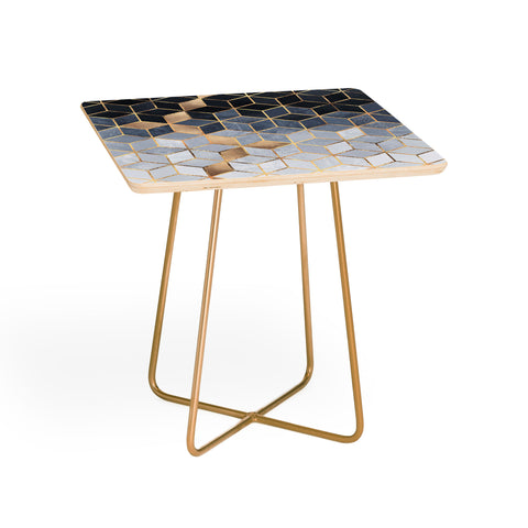 Elisabeth Fredriksson Soft Blue Gradient Cubes 2 Side Table