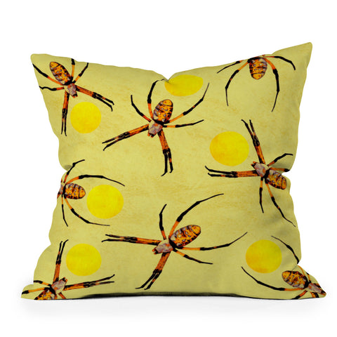 Elisabeth Fredriksson Spiders III Outdoor Throw Pillow