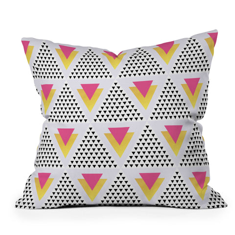 Elisabeth Fredriksson Triangles In Triangles Outdoor Throw Pillow