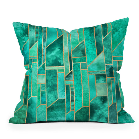 Elisabeth Fredriksson Turquoise Skies Outdoor Throw Pillow