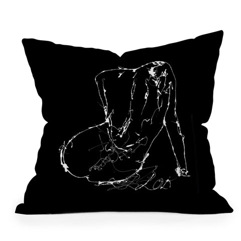 Elodie Bachelier Nu 1 Outdoor Throw Pillow
