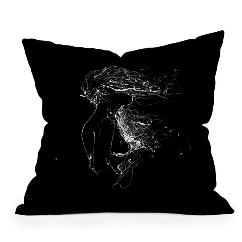 Elodie Bachelier Val by night Throw Pillow