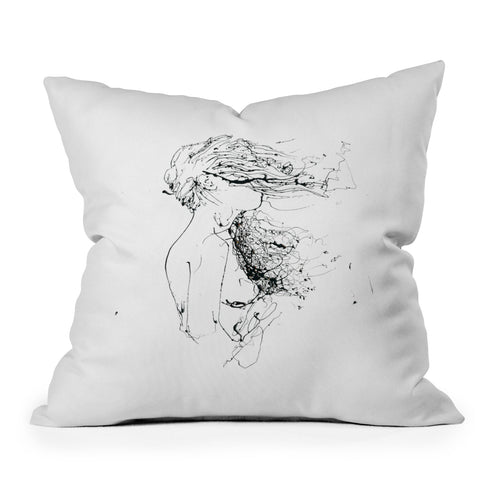 Elodie Bachelier Val Outdoor Throw Pillow