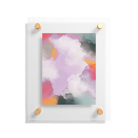 Emanuela Carratoni Abstract Colors 1 Floating Acrylic Print
