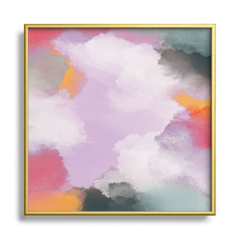 Emanuela Carratoni Abstract Colors 1 Square Metal Framed Art Print