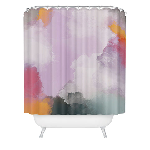 Emanuela Carratoni Abstract Colors 1 Shower Curtain