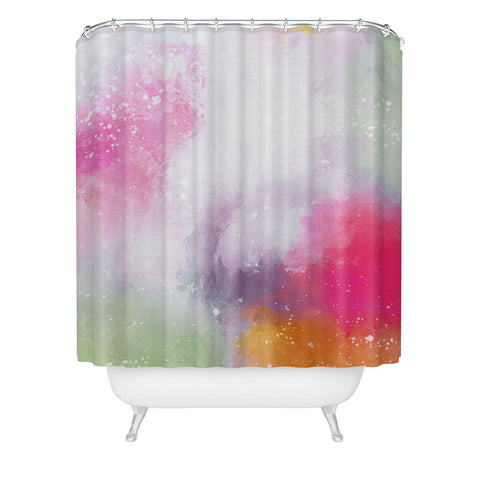 Emanuela Carratoni Abstract Colors 2 Shower Curtain