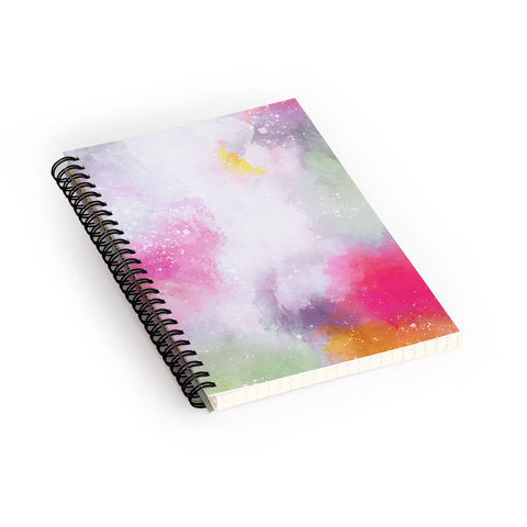 Emanuela Carratoni Abstract Colors 2 Spiral Notebook