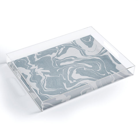 Emanuela Carratoni Abstract Liquid Texture Acrylic Tray