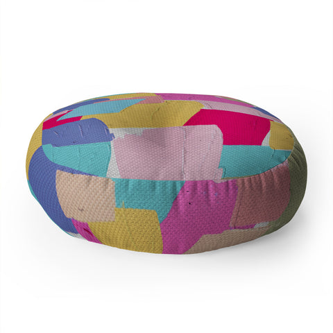 Emanuela Carratoni Abstract Painting 2 Floor Pillow Round